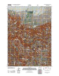 2011 Map of Slide Mountain, 2011 Print