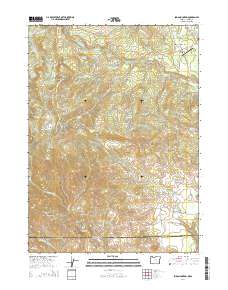 2014 Map of Soda Mountain, 2014 Print