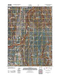 2011 Map of Soloman Butte, 2011 Print