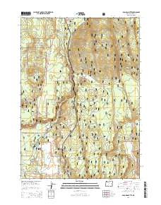 2014 Map of Soloman Butte, 2014 Print