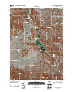 2011 Map of South Fork Reservoir, 2011 Print