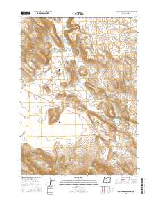 2014 Map of South Fork Reservoir, 2014 Print