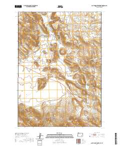 2020 Map of South Fork Reservoir, 2020 Print