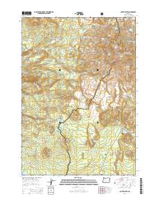 2014 Map of South Sister, 2014 Print