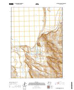 2020 Map of Southeast Harney Lake, 2020 Print