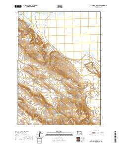 2020 Map of Southwest Harney Lake, 2020 Print