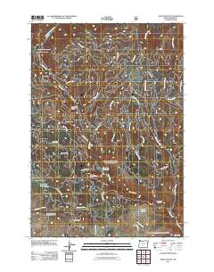 2011 Map of Sparta Butte, 2011 Print