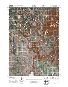2011 Map of Spodue Mountain, 2011 Print