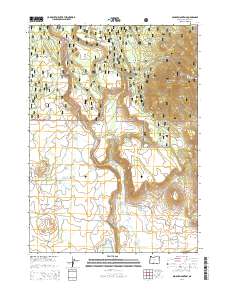 2014 Map of Spodue Mountain, 2014 Print