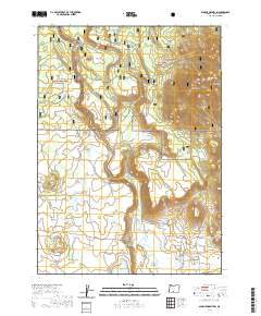 2020 Map of Spodue Mountain, 2020 Print