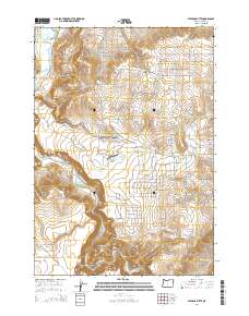 2014 Map of Stearns Butte, 2014 Print