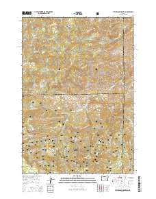 2014 Map of Stephenson Mountain, 2014 Print
