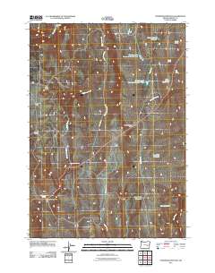 2011 Map of Stinkingwater Pass, 2011 Print