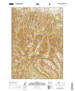 2020 Map of Strawberry Mountain, 2020 Print