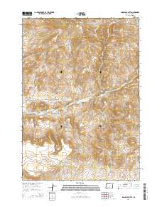 2014 Map of Sugarloaf Butte, 2014 Print