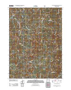 2011 Map of Sundown Mountain, 2011 Print