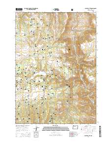 2014 Map of Suplee Butte, 2014 Print