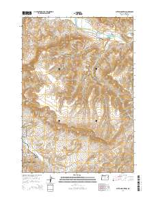 2014 Map of Sutton Mountain, 2014 Print