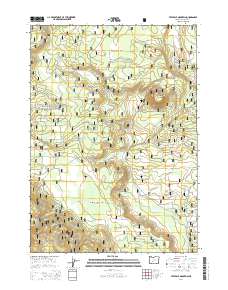 2014 Map of Tea Table Mountain, 2014 Print