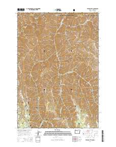 2014 Map of Teepee Butte, 2014 Print