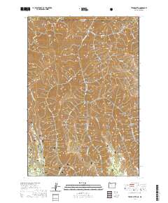 2020 Map of Teepee Butte, 2020 Print