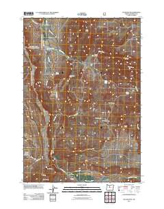 2011 Map of Teller Butte, 2011 Print