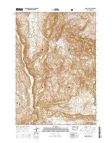 2014 Map of Teller Butte, 2014 Print