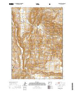 2020 Map of Teller Butte, 2020 Print