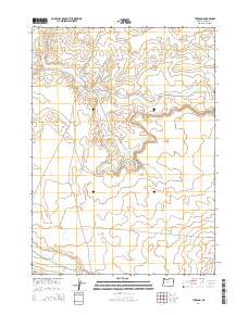 2014 Map of The Basin, 2014 Print