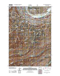 2011 Map of The Dalles South, 2011 Print