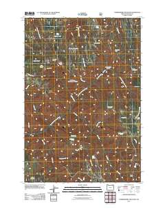 2011 Map of Thimbleberry Mountain, 2011 Print