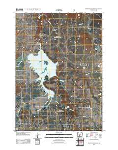 2011 Map of Thompson Reservoir, 2011 Print