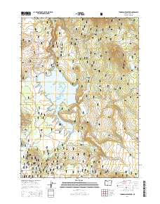2014 Map of Thompson Reservoir, 2014 Print
