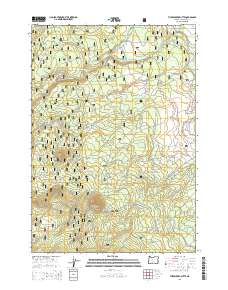 2014 Map of Three Creek Butte, 2014 Print