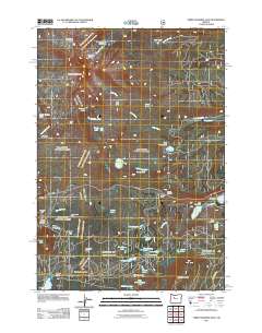 2011 Map of Three Fingered Jack, 2011 Print