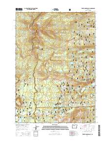 2014 Map of Three Fingered Jack, 2014 Print