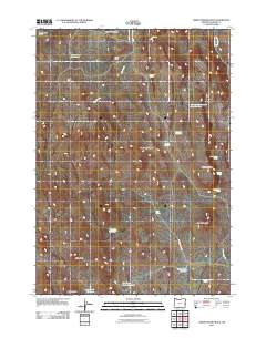 2011 Map of Three Fingers Rock, 2011 Print
