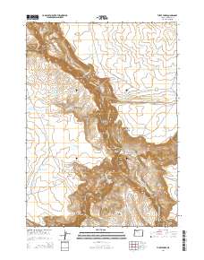2014 Map of Three Forks, 2014 Print