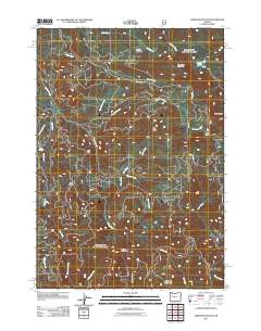 2011 Map of Tidbits Mountain, 2011 Print