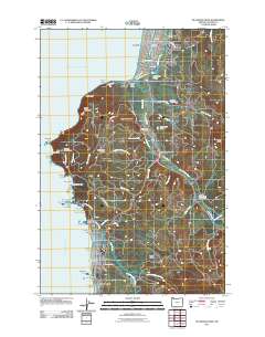2011 Map of Tillamook Head, 2011 Print