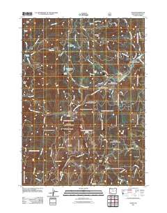 2011 Map of Tiller, 2011 Print