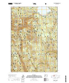 2020 Map of Timothy Lake, 2020 Print
