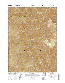 2014 Map of Tincup Peak, 2014 Print