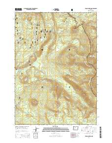 2014 Map of Tolo Mountain, 2014 Print