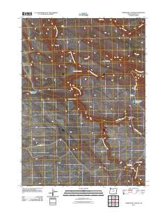 2011 Map of Tombstone Canyon, 2011 Print
