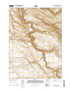 2014 Map of Tombstone Canyon, 2014 Print