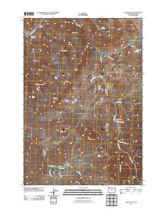 2011 Map of Toney Butte, 2011 Print