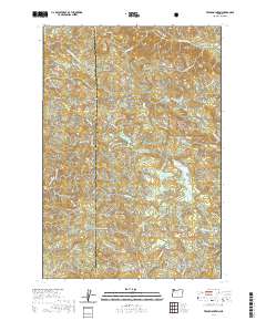 2020 Map of Trask Mountain, 2020 Print