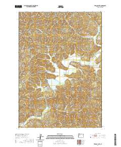 2020 Map of Triangle Lake, 2020 Print