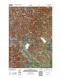 2011 Map of Tucker Flat, 2011 Print